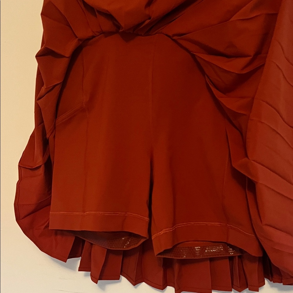 lululemon athletica Pleated Skater Skirt *long - Rust Red - Picture 3 of 3